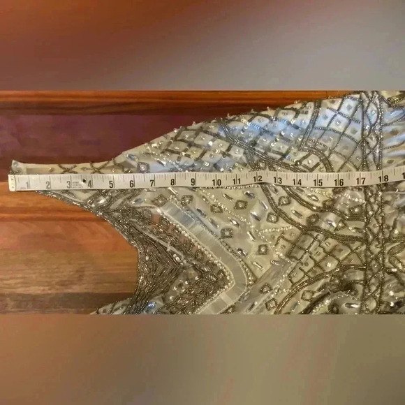 Lotus Threads Silver Beaded Dress, new with tags, size 12 - Picture 12 of 15